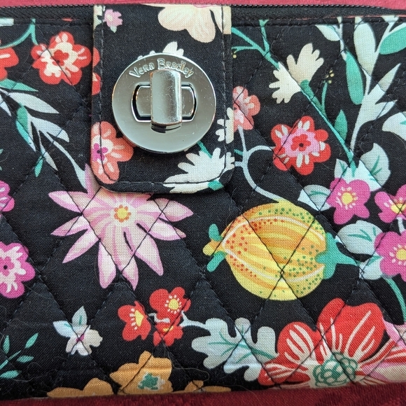 Vera Bradley Tangerine Twist Turnlock Wallet - Picture 9 of 9